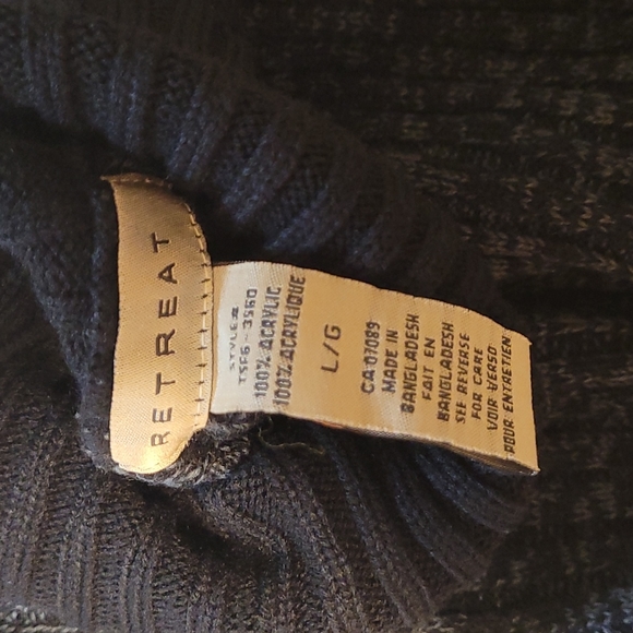Retreat Turtle Neck Knit Sweater mens Size Large - Picture 4 of 4